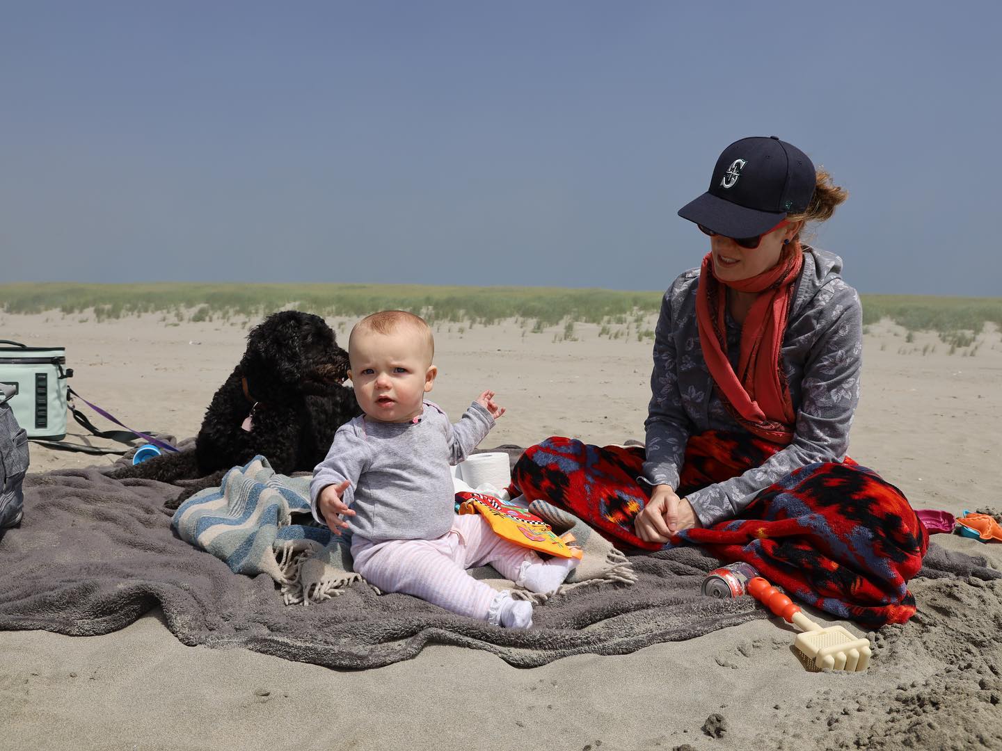 It’s really nice having the beach so close, even if it’s foggy in July.