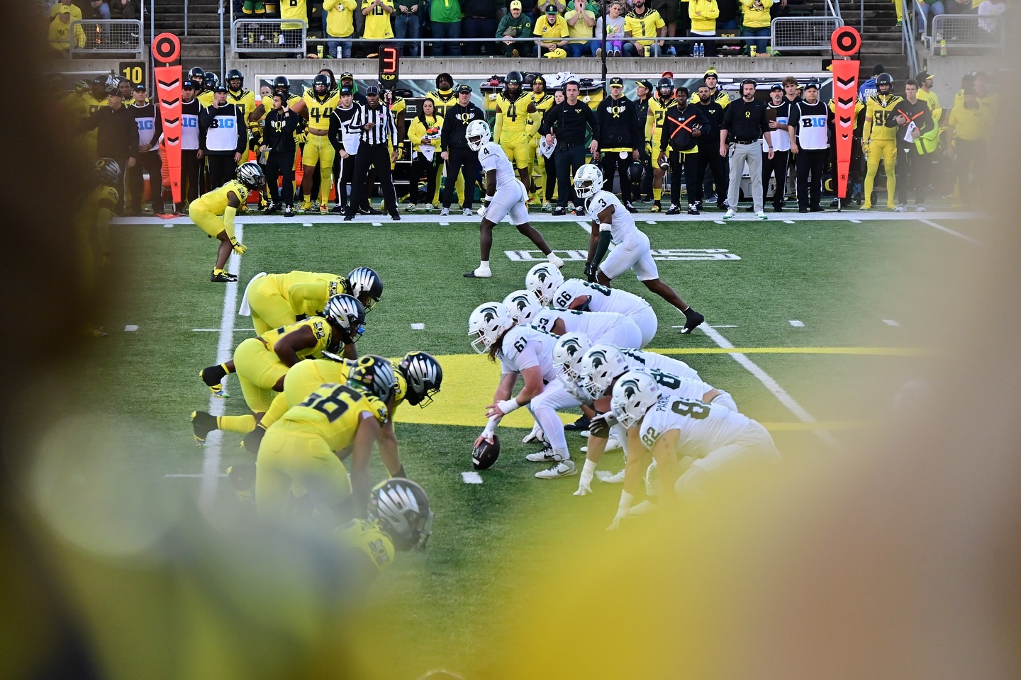 While it wasn’t a great day to be a Spartan at Autzen Stadium, Pax and I enjoyed our first Ducks game with grandma and grandpa. The fans were really nice and r…